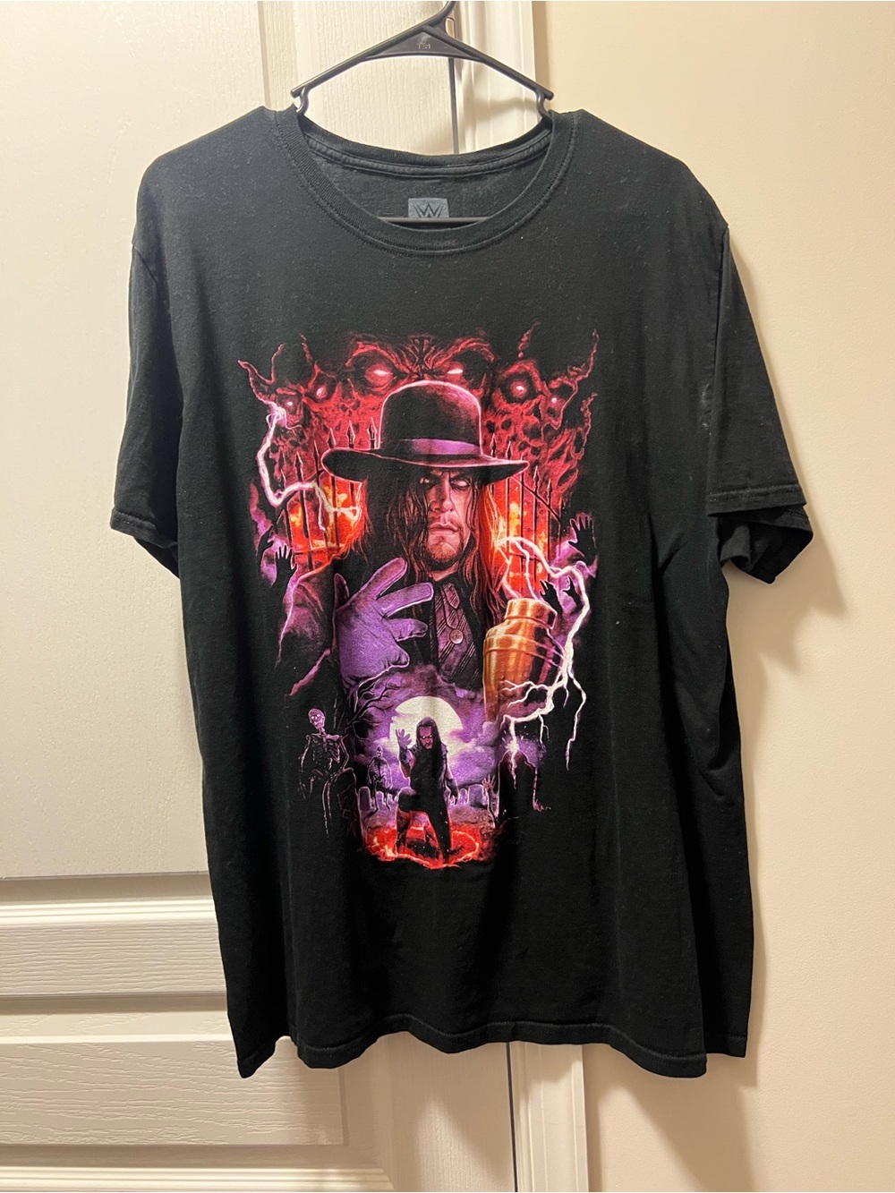WWE Black Short-Sleeve Tee with undertaker